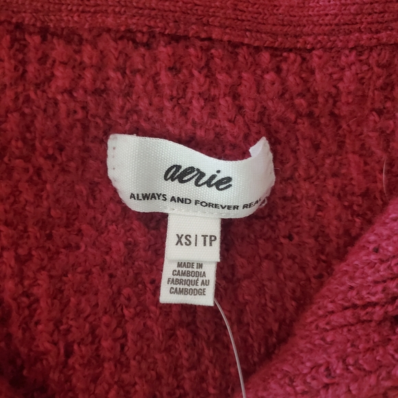 Aerie Raspberry Cowl Neck Sweater - Picture 3 of 5